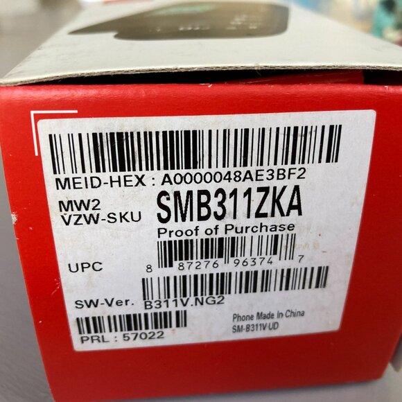 Samsung Gusto 3 SMB311ZKA RED FLIP PHONE EXCELLENT WORKING - Picture 3 of 9